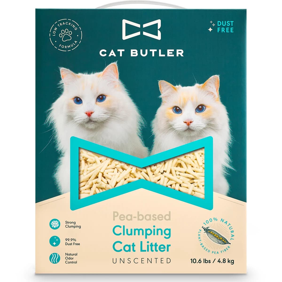 Cat Butler pea-based clumping cat litter, unscented, 10.6 lb bag