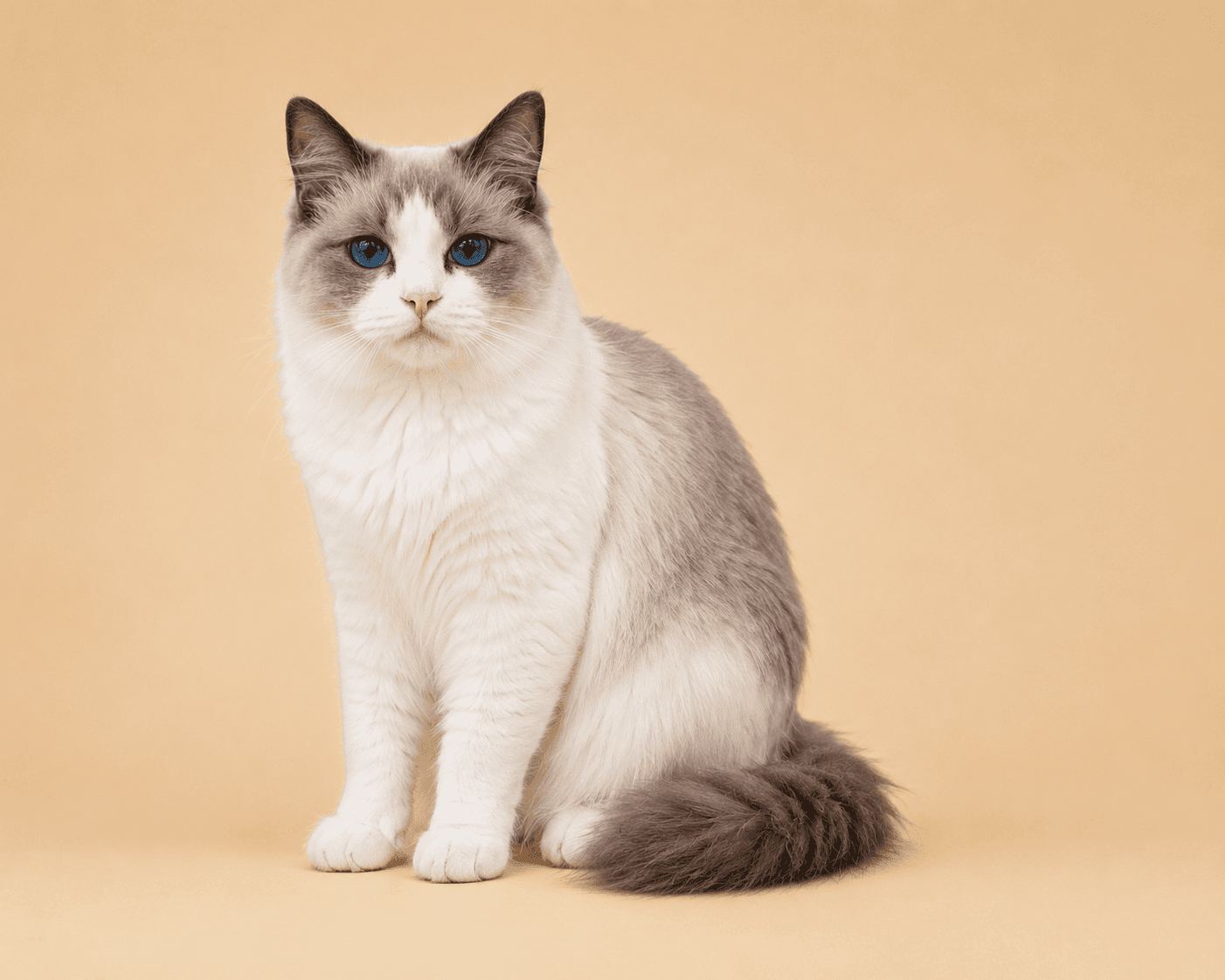 Familytimerags Purrito Bandito "Bandit", a Blue Bicolor Ragdoll