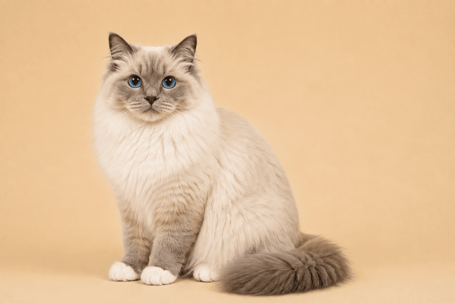 Flashyragdolls David Bowie, a Blue Mitted Ragdoll