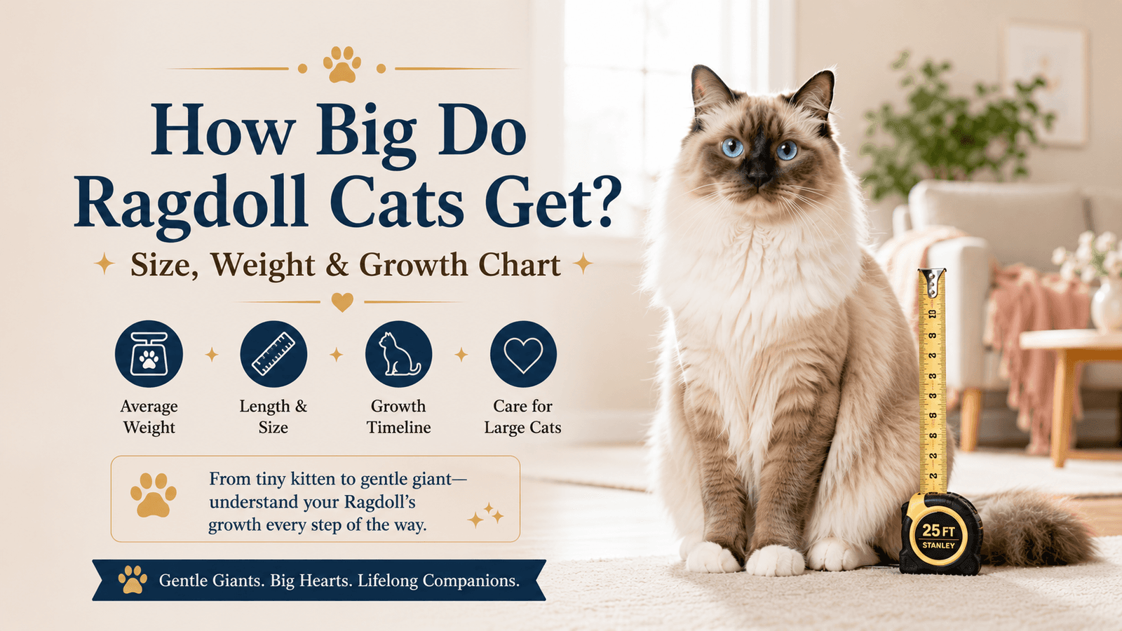 How Big Do Ragdoll Cats Get? Size, Weight & Growth Chart main image