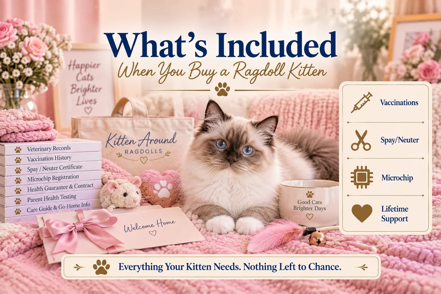 What’s Included When You Buy a Ragdoll Kitten From Us