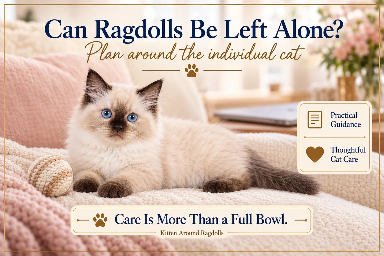 Can Ragdoll Cats Be Left Alone? Planning for Workdays and Real Life